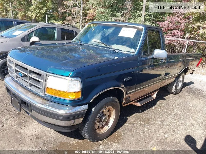 1995 Ford F150 VIN: 1FTEF15N6SNB71503 Lot: 40579764