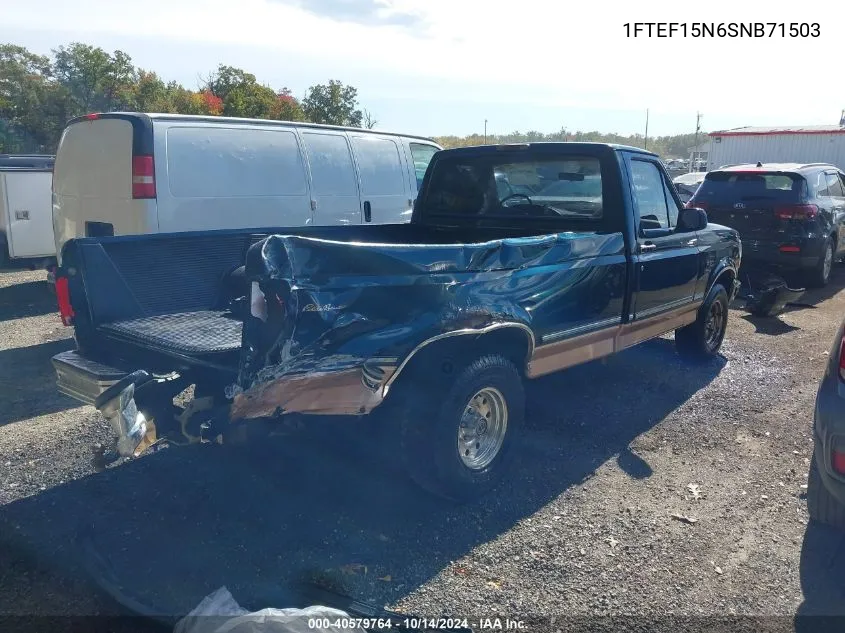 1995 Ford F150 VIN: 1FTEF15N6SNB71503 Lot: 40579764