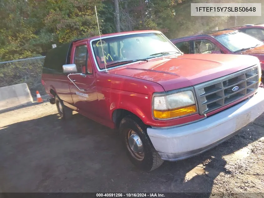 1995 Ford F150 VIN: 1FTEF15Y7SLB50648 Lot: 40591256