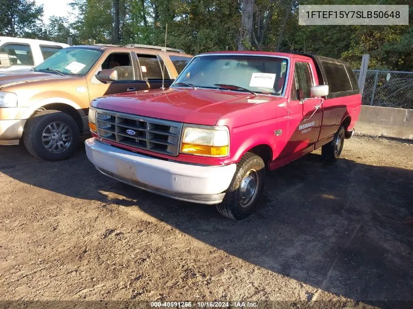 1995 Ford F150 VIN: 1FTEF15Y7SLB50648 Lot: 40591256