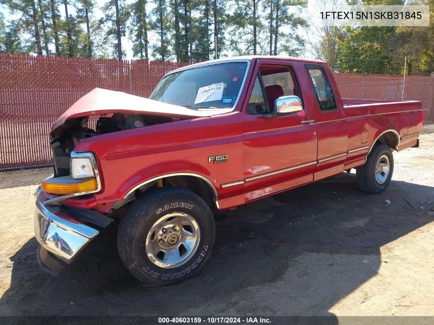 1995 Ford F150 VIN: 1FTEX15N1SKB31845 Lot: 40603159