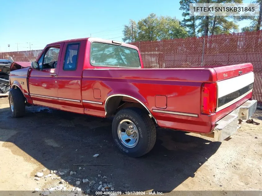 1995 Ford F150 VIN: 1FTEX15N1SKB31845 Lot: 40603159