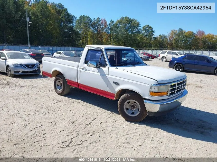 1995 Ford F150 VIN: 2FTDF15Y3SCA42954 Lot: 40651815