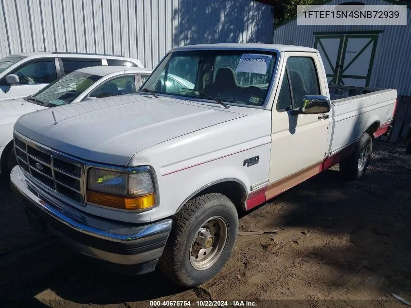 1995 Ford F150 VIN: 1FTEF15N4SNB72939 Lot: 40675754