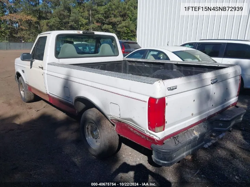 1995 Ford F150 VIN: 1FTEF15N4SNB72939 Lot: 40675754