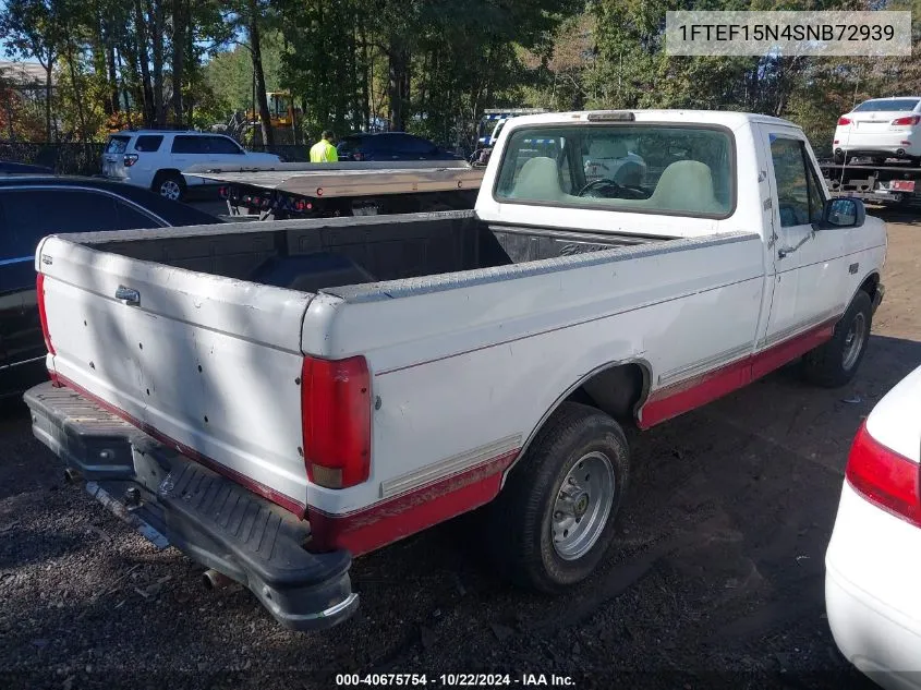 1995 Ford F150 VIN: 1FTEF15N4SNB72939 Lot: 40675754