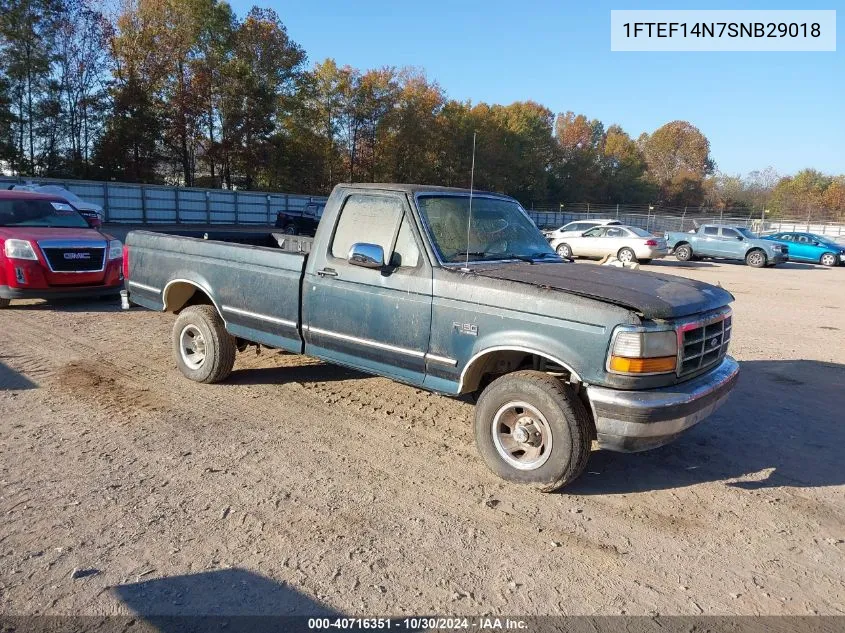 1995 Ford F150 VIN: 1FTEF14N7SNB29018 Lot: 40716351