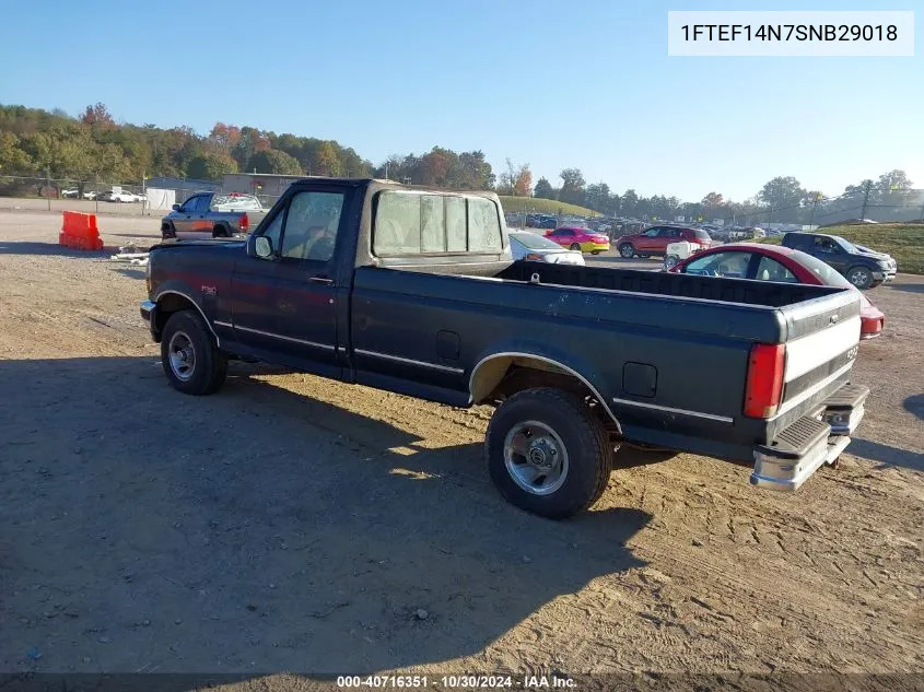 1995 Ford F150 VIN: 1FTEF14N7SNB29018 Lot: 40716351