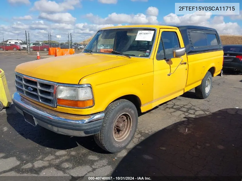 1995 Ford F150 VIN: 2FTEF15Y0SCA11715 Lot: 40740057