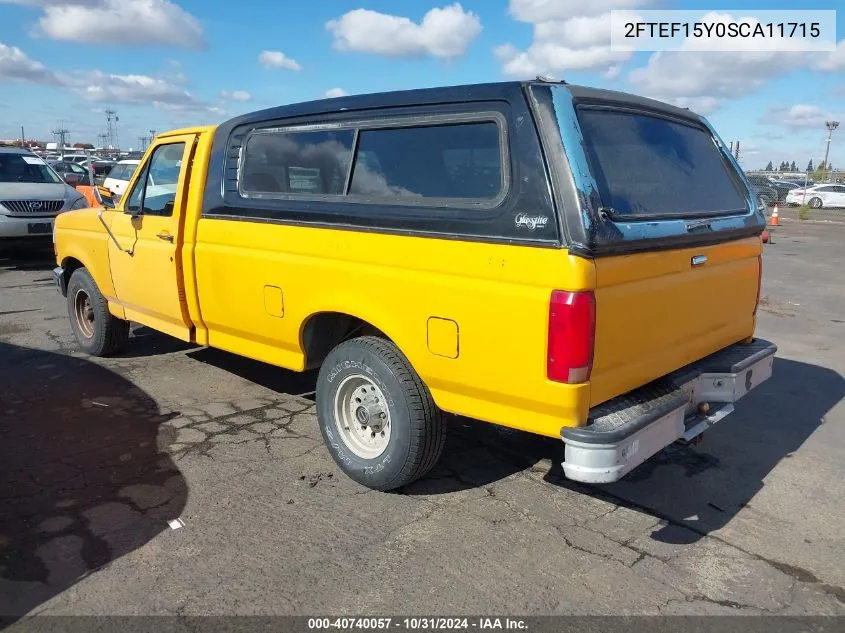 1995 Ford F150 VIN: 2FTEF15Y0SCA11715 Lot: 40740057