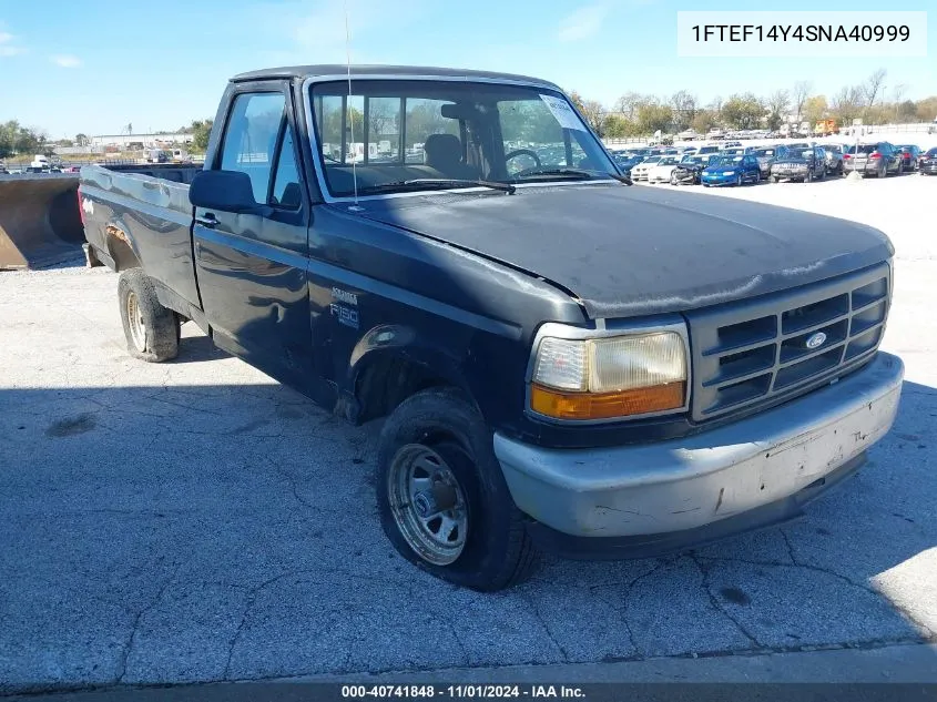 1995 Ford F150 VIN: 1FTEF14Y4SNA40999 Lot: 40741848