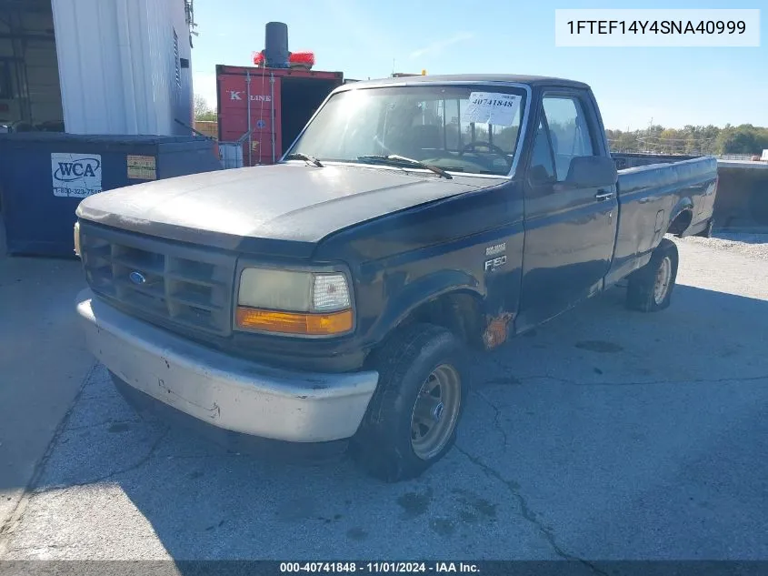 1995 Ford F150 VIN: 1FTEF14Y4SNA40999 Lot: 40741848