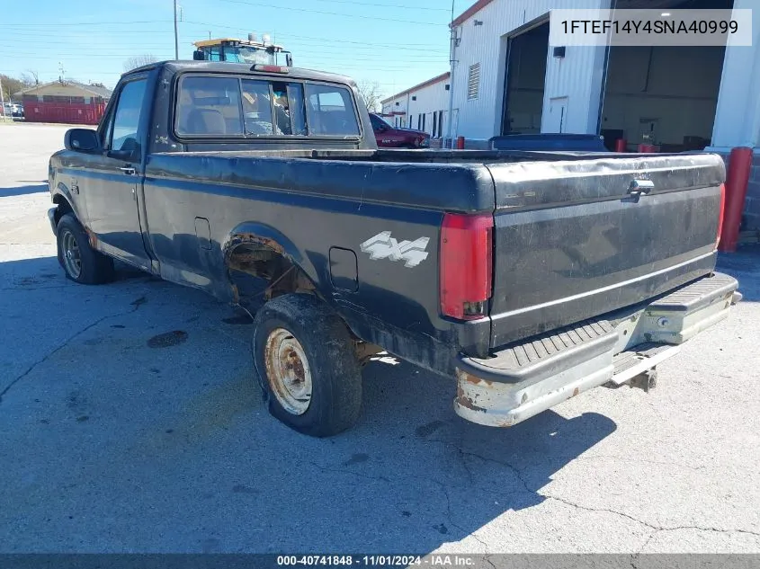 1995 Ford F150 VIN: 1FTEF14Y4SNA40999 Lot: 40741848