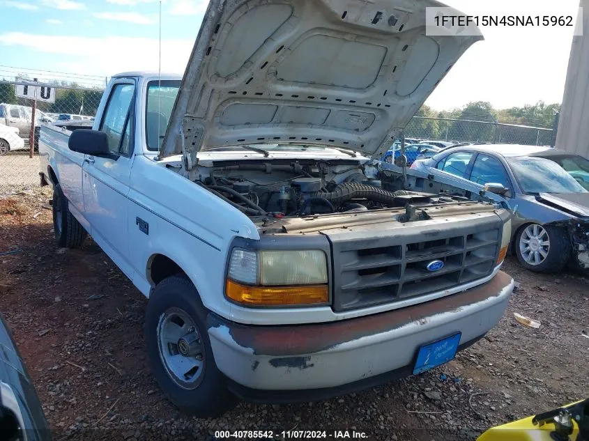 1995 Ford F150 VIN: 1FTEF15N4SNA15962 Lot: 40785542