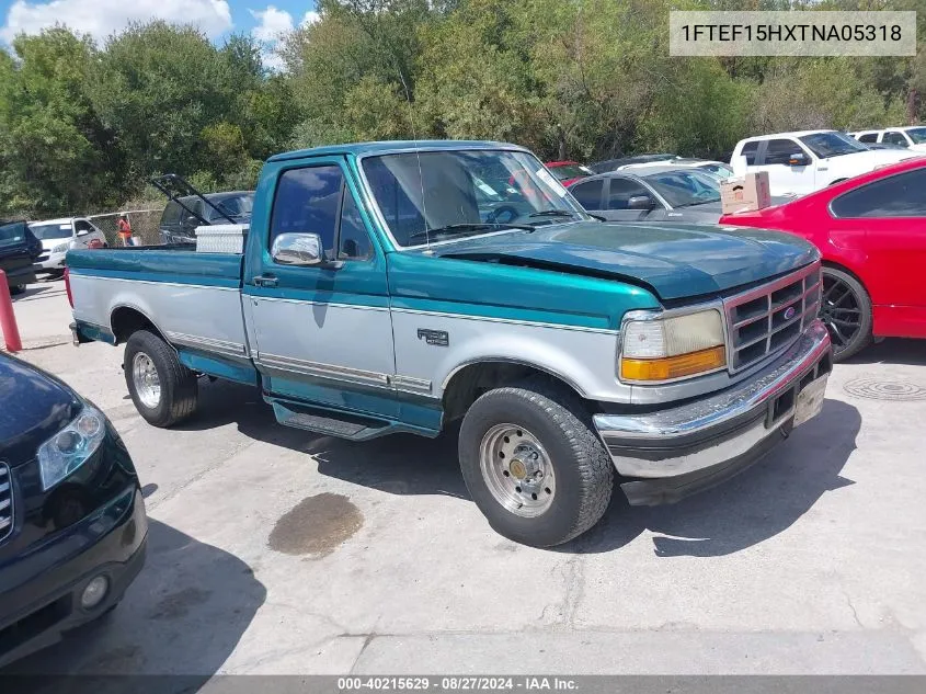 1996 Ford F150 VIN: 1FTEF15HXTNA05318 Lot: 40215629