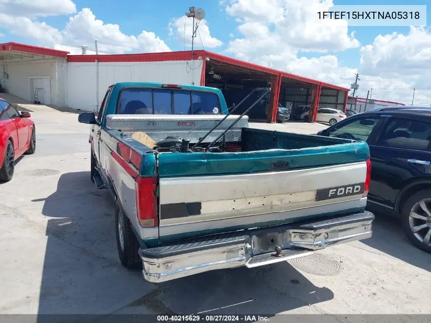 1996 Ford F150 VIN: 1FTEF15HXTNA05318 Lot: 40215629