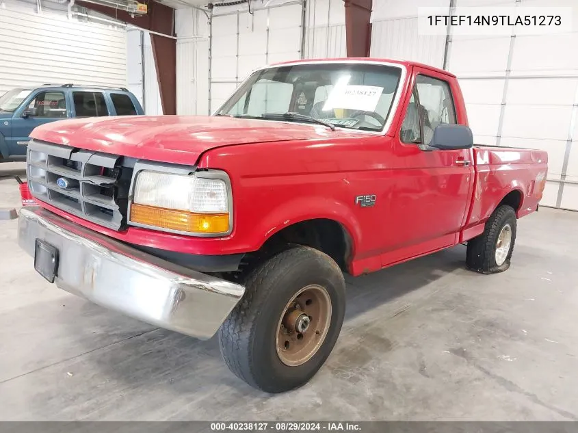 1996 Ford F150 VIN: 1FTEF14N9TLA51273 Lot: 40238127