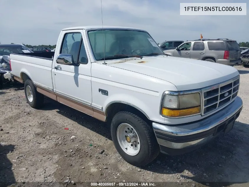 1996 Ford F150 VIN: 1FTEF15N5TLC00616 Lot: 40305857