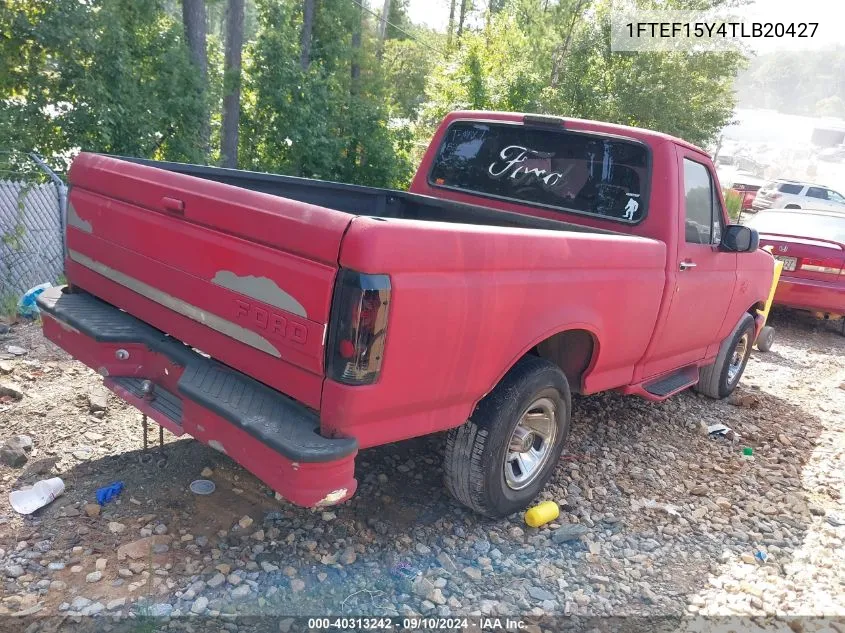 1996 Ford F150 VIN: 1FTEF15Y4TLB20427 Lot: 40313242