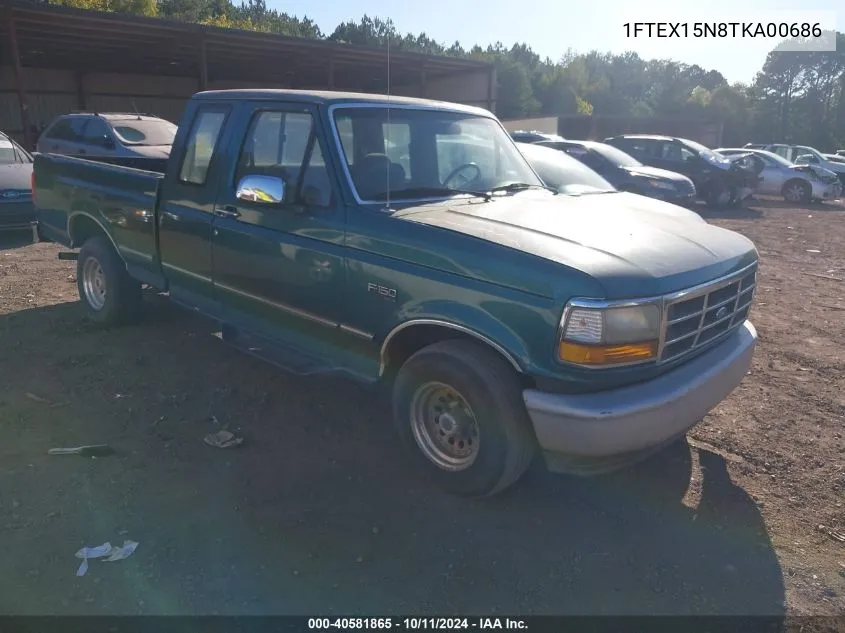 1996 Ford F150 VIN: 1FTEX15N8TKA00686 Lot: 40581865