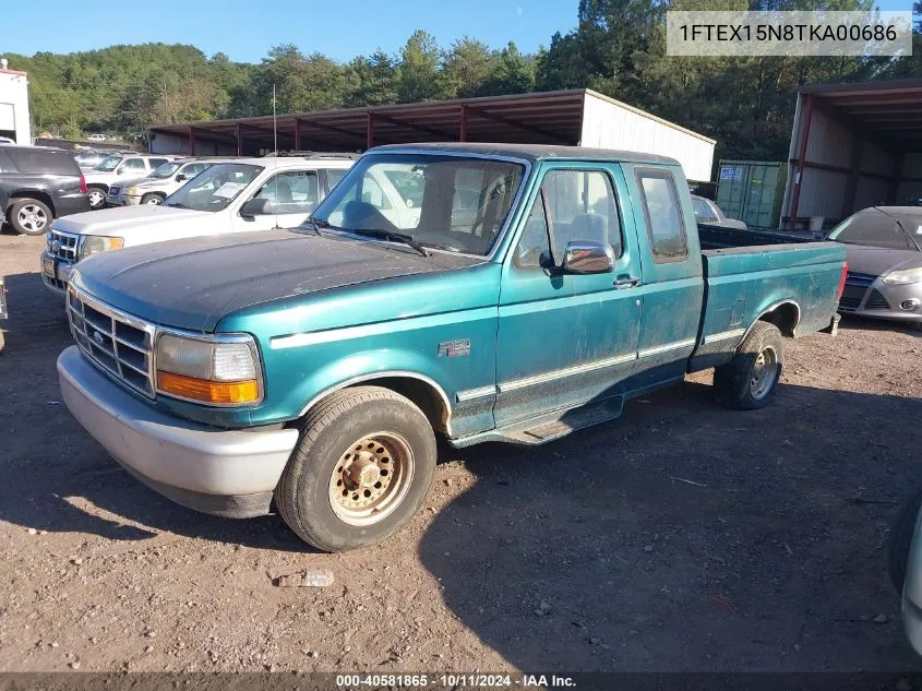 1996 Ford F150 VIN: 1FTEX15N8TKA00686 Lot: 40581865