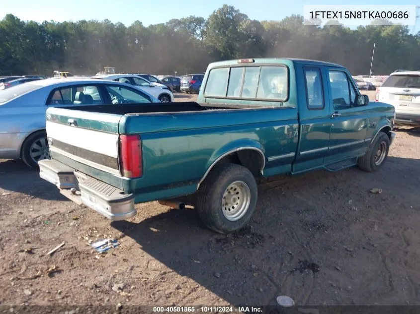 1996 Ford F150 VIN: 1FTEX15N8TKA00686 Lot: 40581865