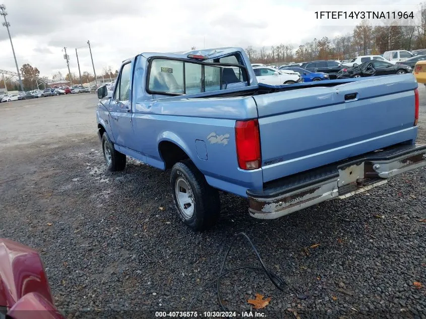 1996 Ford F150 VIN: 1FTEF14Y3TNA11964 Lot: 40736575