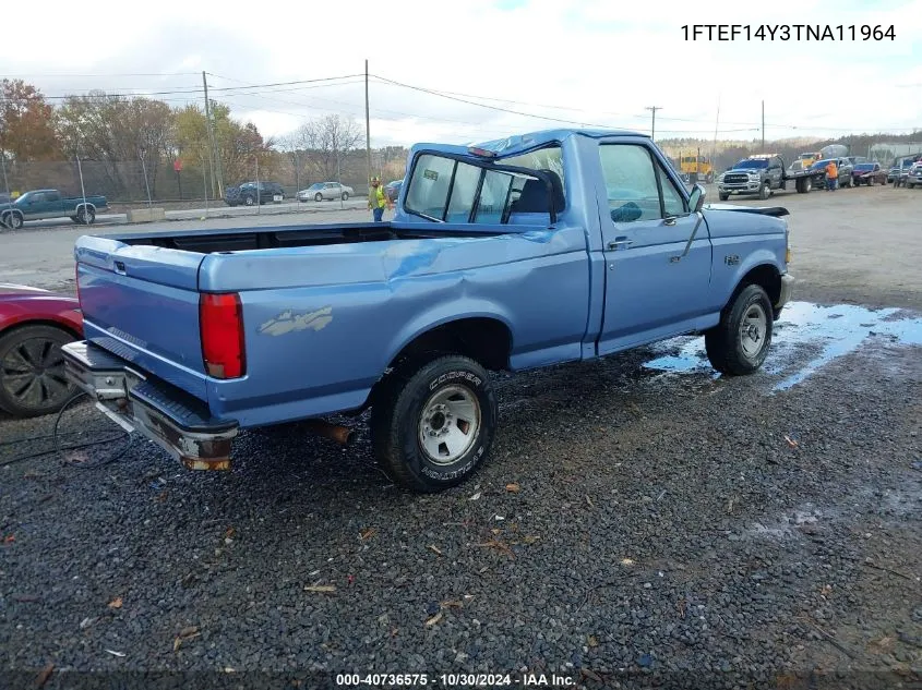 1996 Ford F150 VIN: 1FTEF14Y3TNA11964 Lot: 40736575