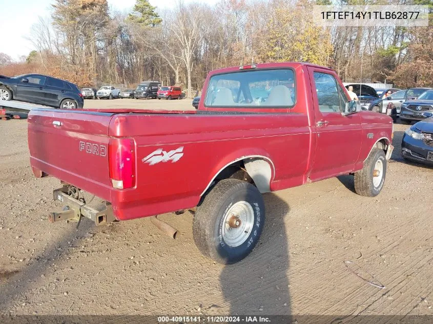 1996 Ford F150 VIN: 1FTEF14Y1TLB62877 Lot: 40915141