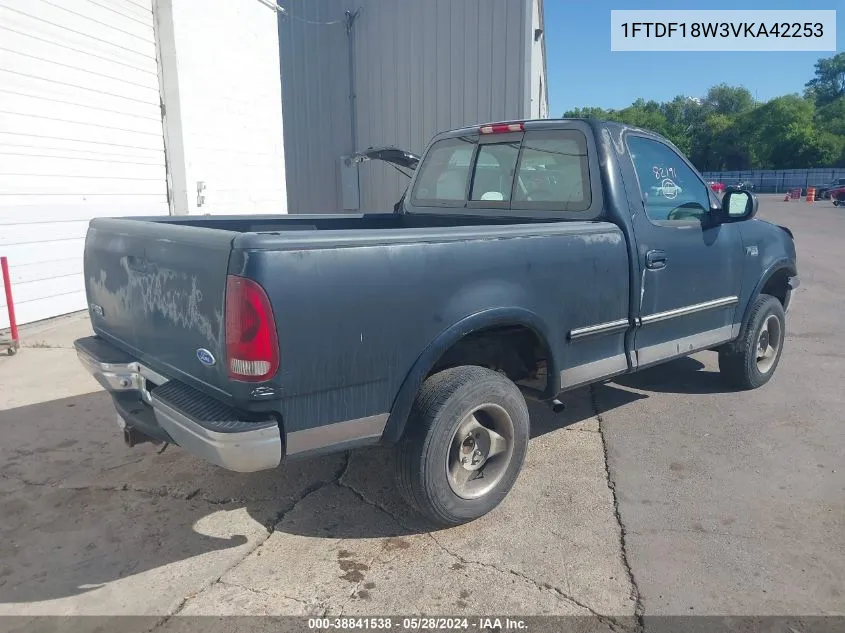 1997 Ford F-150 Standard Lariat/Standard/Xl/Xlt VIN: 1FTDF18W3VKA42253 Lot: 38841538