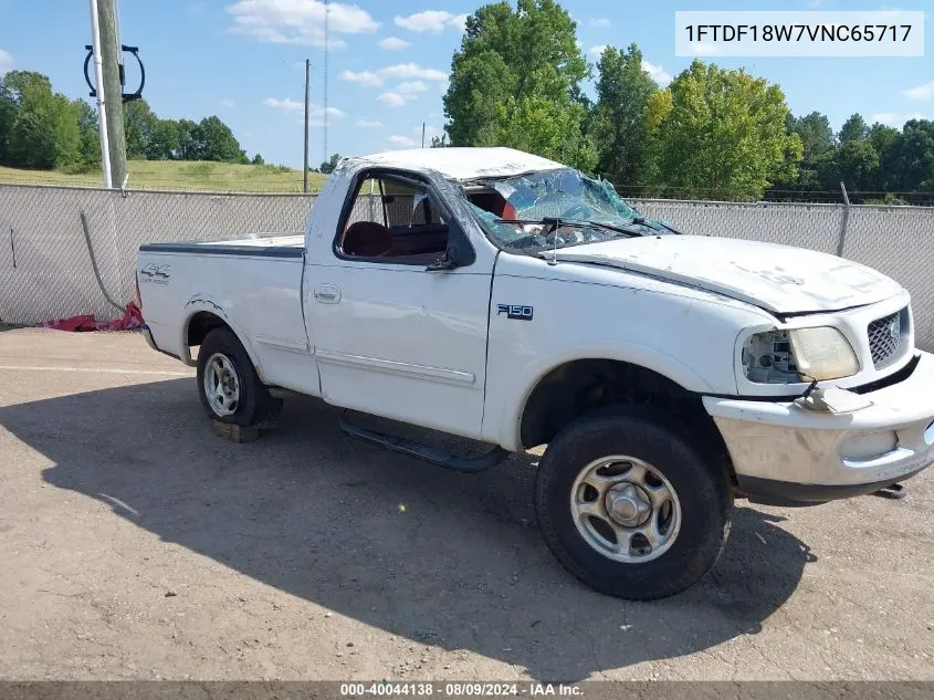 1997 Ford F-150 Lariat/Standard/Xl/Xlt VIN: 1FTDF18W7VNC65717 Lot: 40044138