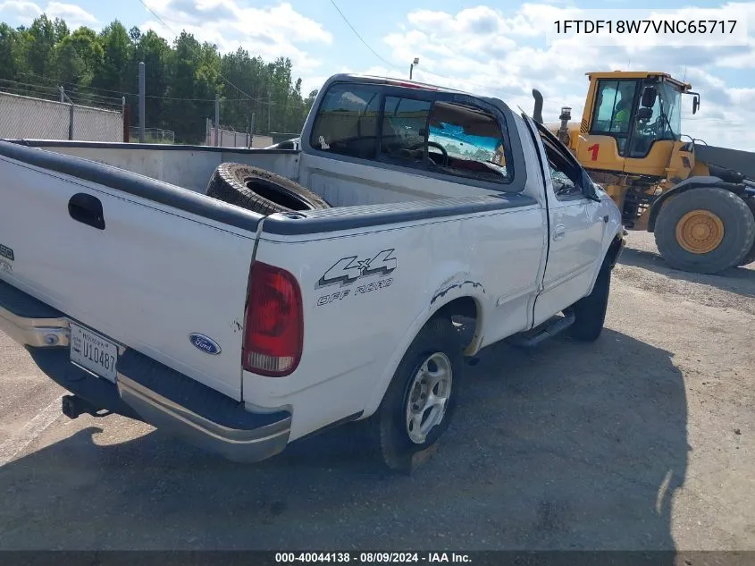 1997 Ford F-150 Lariat/Standard/Xl/Xlt VIN: 1FTDF18W7VNC65717 Lot: 40044138