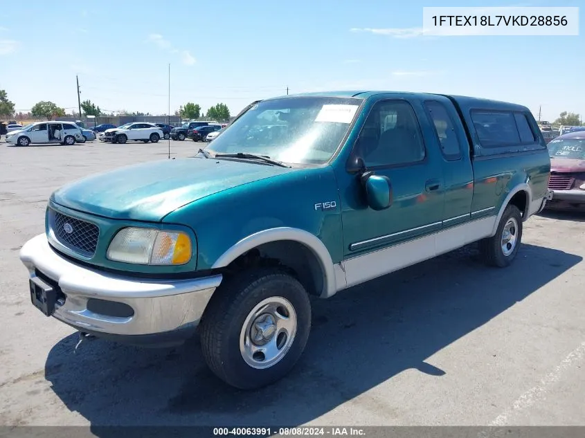 1997 Ford F-150 Lariat/Xl/Xlt VIN: 1FTEX18L7VKD28856 Lot: 40063991