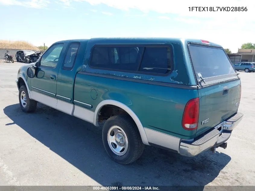 1997 Ford F-150 Lariat/Xl/Xlt VIN: 1FTEX18L7VKD28856 Lot: 40063991