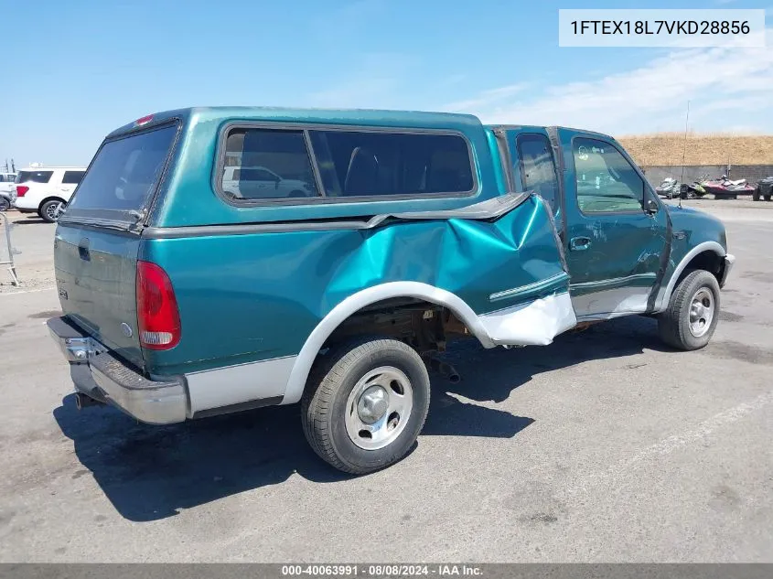 1997 Ford F-150 Lariat/Xl/Xlt VIN: 1FTEX18L7VKD28856 Lot: 40063991