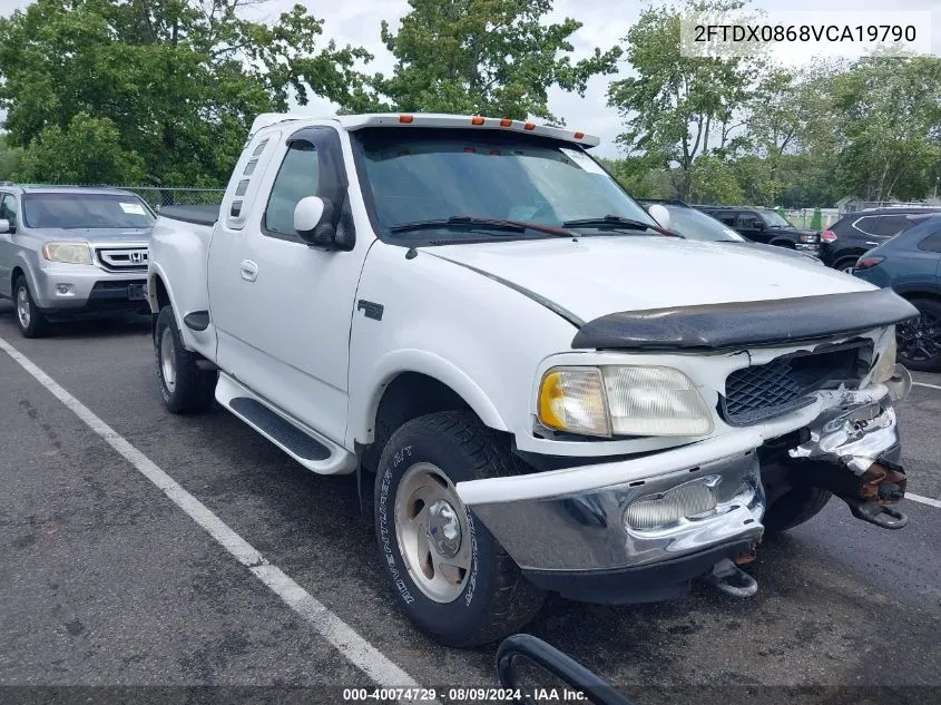 1997 Ford F-150 Lariat/Xl/Xlt VIN: 2FTDX0868VCA19790 Lot: 40074729