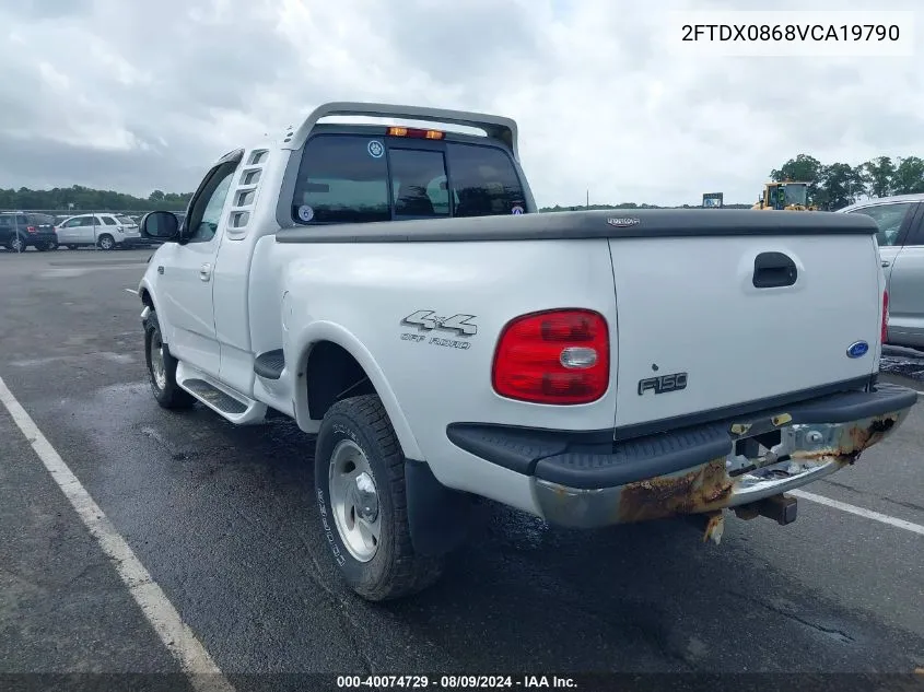 1997 Ford F-150 Lariat/Xl/Xlt VIN: 2FTDX0868VCA19790 Lot: 40074729