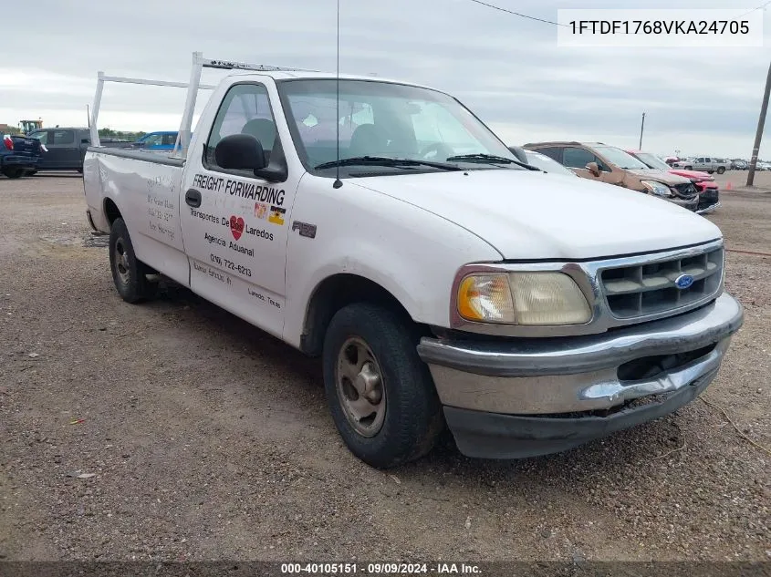 1997 Ford F-150 Lariat/Standard/Xl/Xlt VIN: 1FTDF1768VKA24705 Lot: 40105151