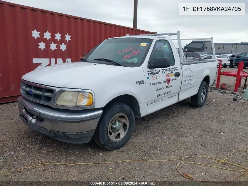 1997 Ford F-150 Lariat/Standard/Xl/Xlt VIN: 1FTDF1768VKA24705 Lot: 40105151