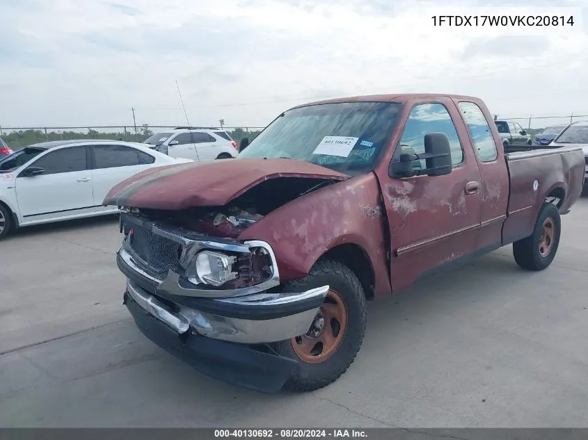 1997 Ford F-150 VIN: 1FTDX17W0VKC20814 Lot: 40130692