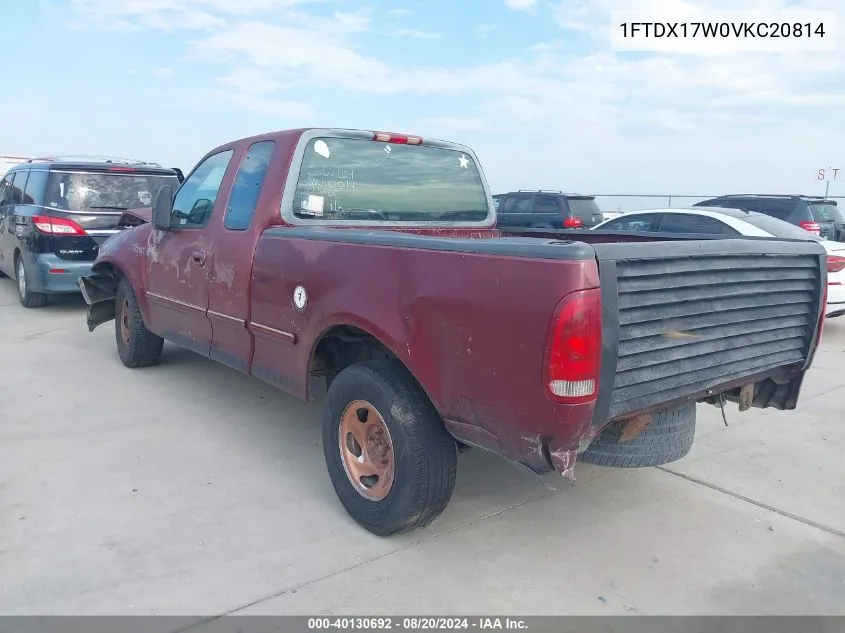 1997 Ford F-150 VIN: 1FTDX17W0VKC20814 Lot: 40130692