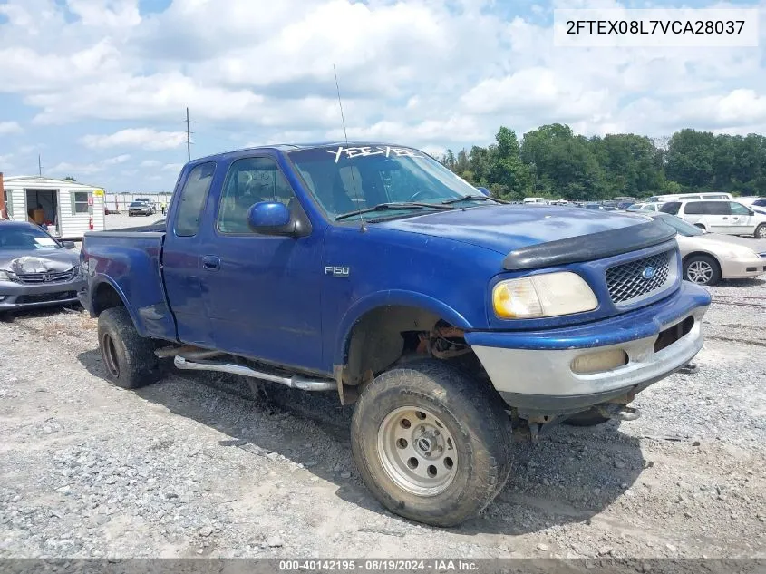 1997 Ford F-150 Lariat/Xl/Xlt VIN: 2FTEX08L7VCA28037 Lot: 40142195