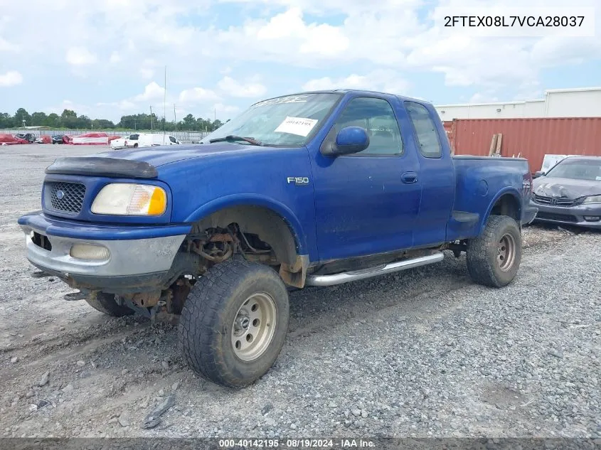 1997 Ford F-150 Lariat/Xl/Xlt VIN: 2FTEX08L7VCA28037 Lot: 40142195