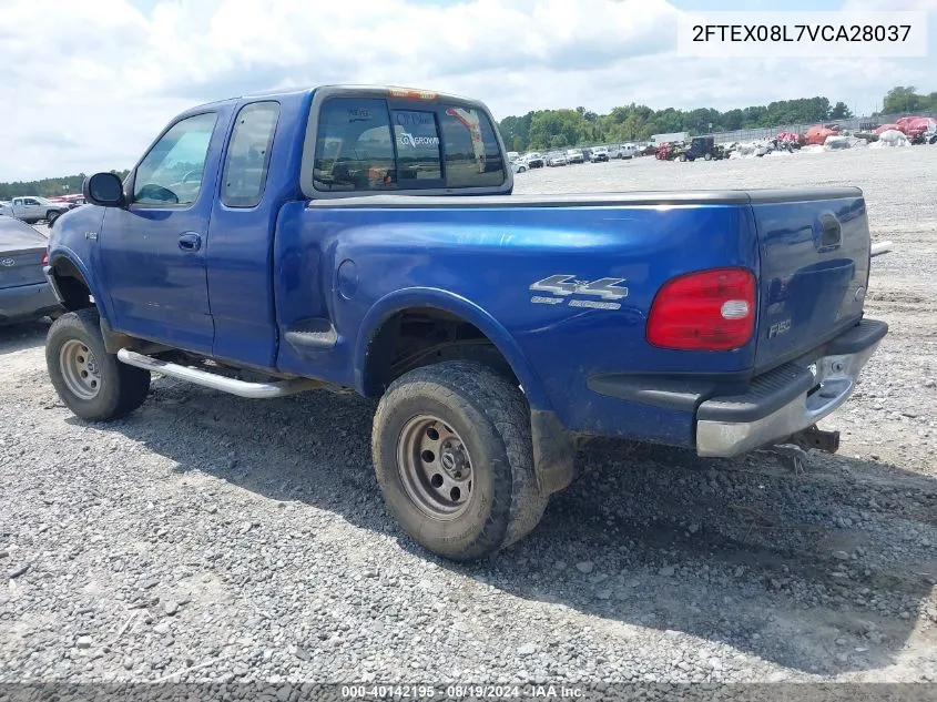 1997 Ford F-150 Lariat/Xl/Xlt VIN: 2FTEX08L7VCA28037 Lot: 40142195