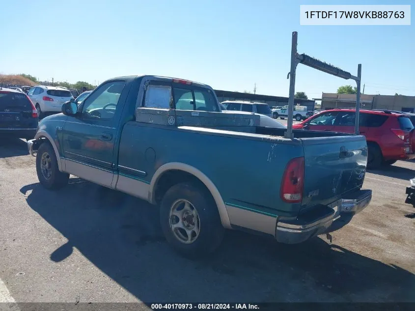 1997 Ford F-150 Lariat/Standard/Xl/Xlt VIN: 1FTDF17W8VKB88763 Lot: 40170973