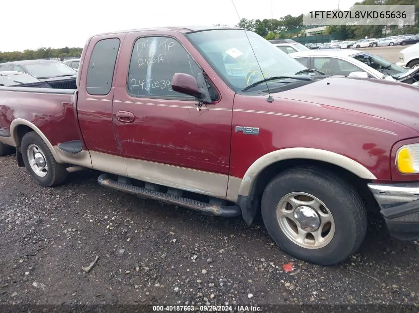 1997 Ford F-150 Lariat/Xl/Xlt VIN: 1FTEX07L8VKD65636 Lot: 40187663