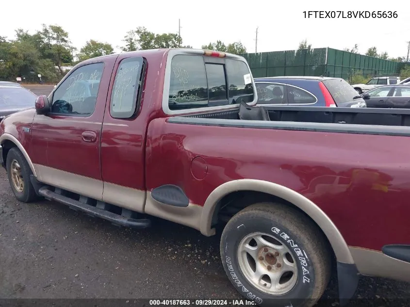 1997 Ford F-150 Lariat/Xl/Xlt VIN: 1FTEX07L8VKD65636 Lot: 40187663