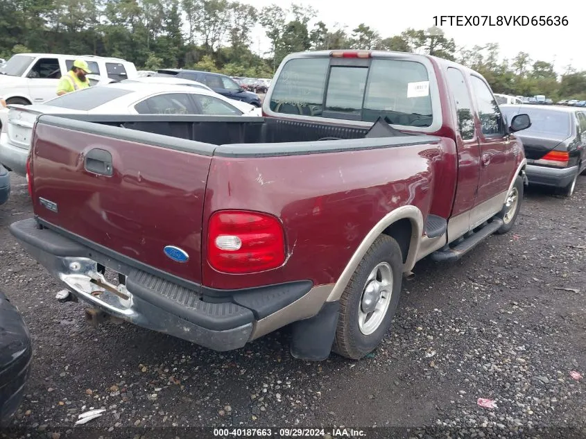 1997 Ford F-150 Lariat/Xl/Xlt VIN: 1FTEX07L8VKD65636 Lot: 40187663