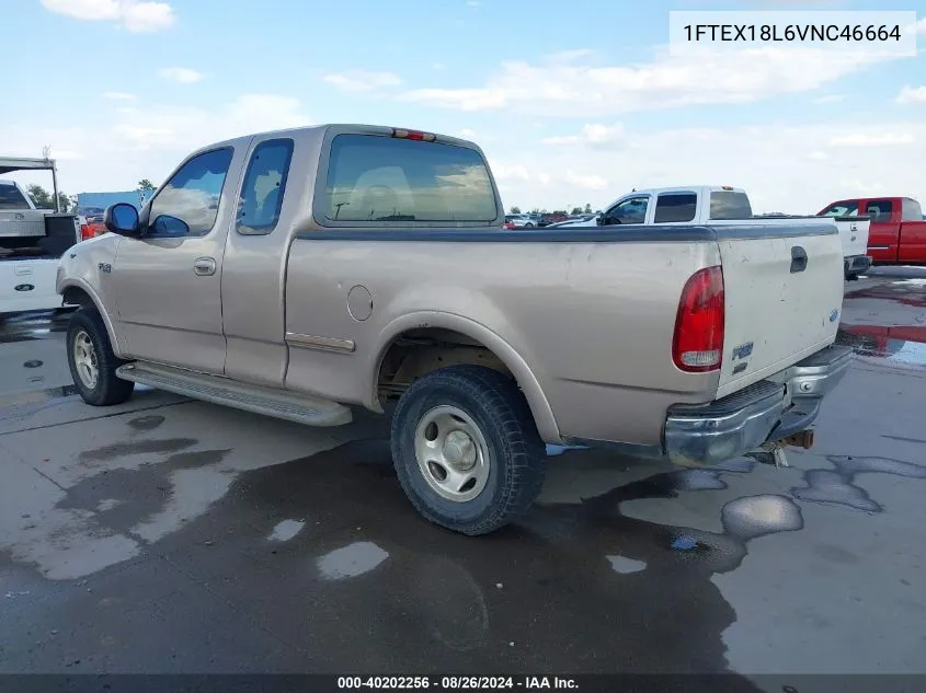 1997 Ford F-150 Lariat/Xl/Xlt VIN: 1FTEX18L6VNC46664 Lot: 40202256