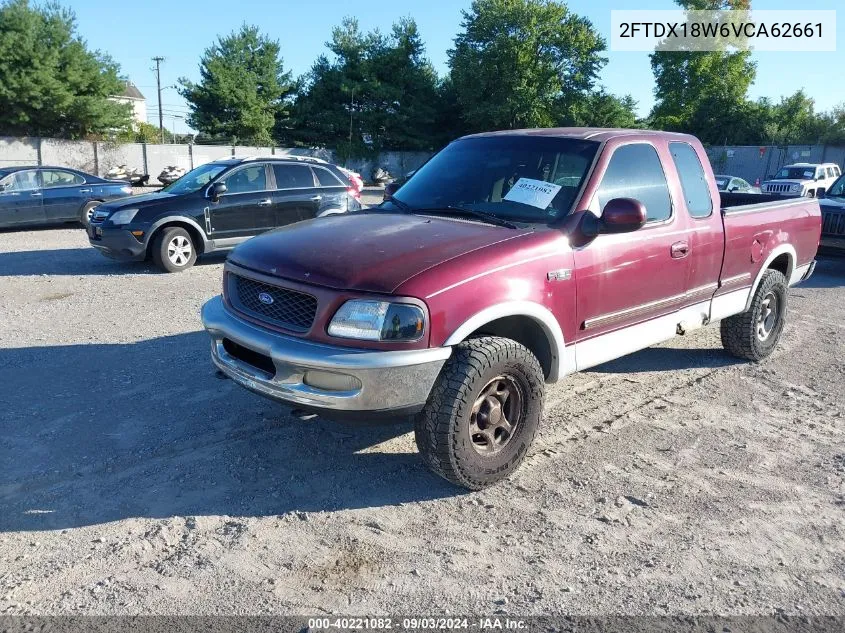 1997 Ford F-150 Lariat/Xl/Xlt VIN: 2FTDX18W6VCA62661 Lot: 40221082